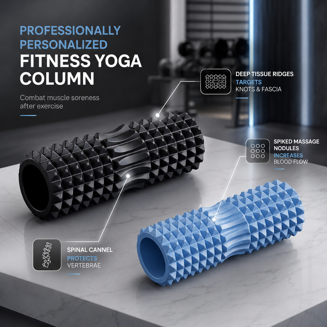 Professional Foam Massage Roller Muscle Recovery Tool