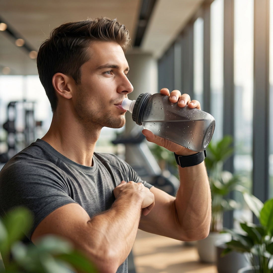 Outdoor wrist water bottle